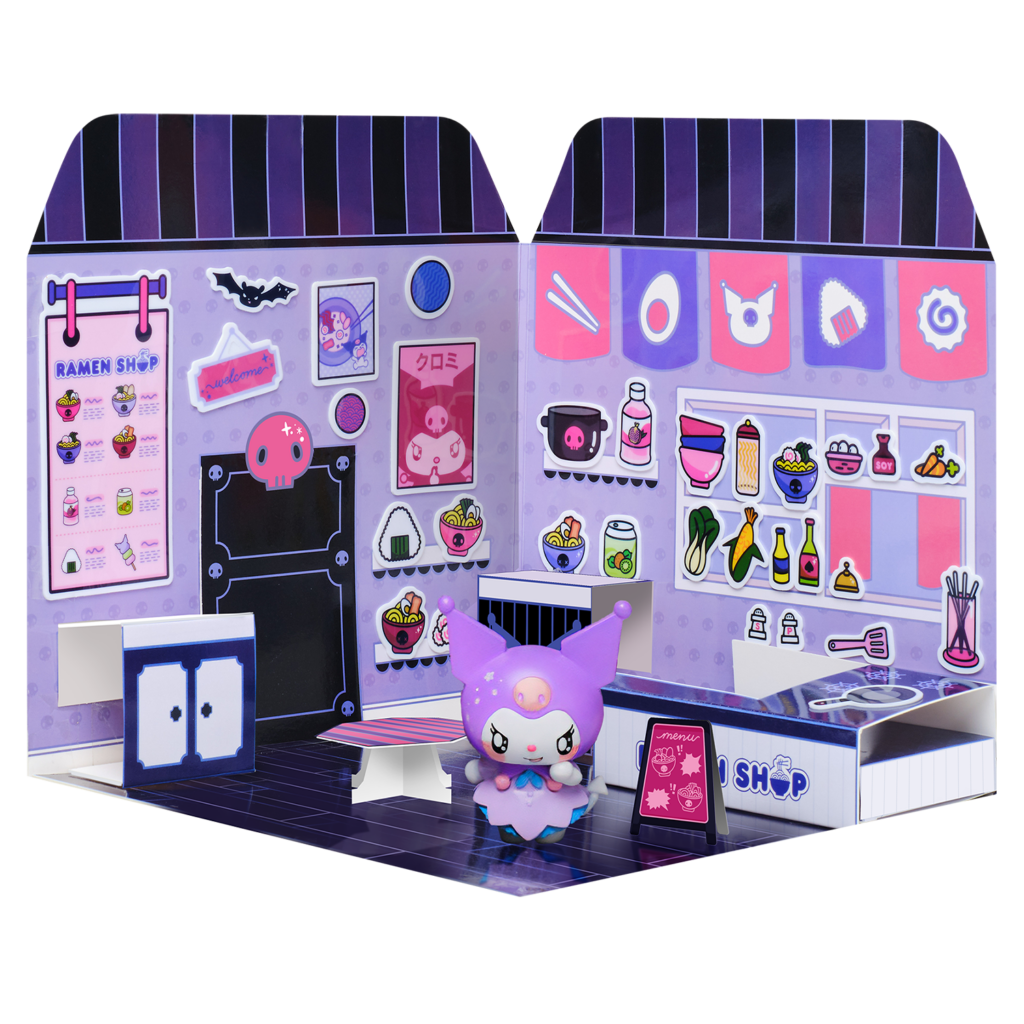 figuras hello kitty and friends sticker house casa de pegatinas kawaii foodcourt Comansi kuromi my melody Cinnamoroll keroppi Badtzmaru pompompurin kiki Lala